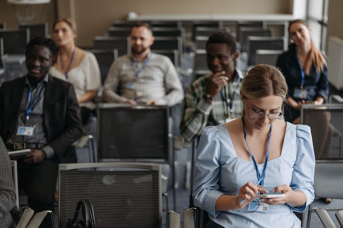 Group of people at a conference